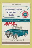 Matchbook Cover - GMC Trucks Texas Dealers 40 Strike