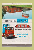 Matchbook Cover - GMC Trucks Semi Nashville TN 40 Strike