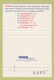 Matchbook Cover - Burris Chemical Charleston Greenville SC Augusta GA 40 Strike