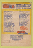 Matchbook Cover - Transamerican Trucking Detroit MI WORN 40 Strike