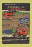 Matchbook Cover - Inter State System Trucking WORN 40 Strike