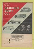 Matchbook Cover - Herman Truck Bodies ST Louis MO WORN 40 Strike