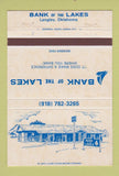 Matchbook Cover - Bank of the Lakes Langley OK 40 Strike