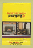 Matchbook Cover - Bullard Wood Coal Stoves 40 Strike