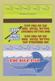 Matchbook Cover - The Blue Fish Sushi Sake Dallas TX 40 Strike
