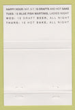 Matchbook Cover - The Blue Fish Sushi Sake Dallas TX 40 Strike