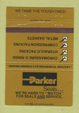 Matchbook Cover - Parker Seals gaskets 40 Strike