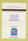 Matchbook Cover - Wolfgang Puck's Pizza Santa Monica CA 40 Strike