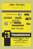 Matchbook Cover - Transervice Tools Supply Nitro WV 40 Strike