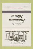 Matchbook Cover - Hamilton House Hot Springs AR 40 Strike