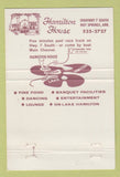 Matchbook Cover - Hamilton House Hot Springs AR 40 Strike