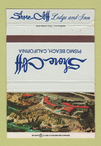 Matchbook Cover - Shore Cliff Pismo Beach CA 40 Strike