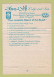 Matchbook Cover - Shore Cliff Pismo Beach CA 40 Strike
