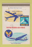 Matchbook Cover - US Air Force Bomber postcard 40 Strike