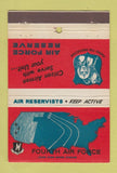 Matchbook Cover - US Air Force Reserve  40 Strike