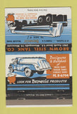 Matchbook Cover - Brown Steel Tank Trailer trucking Minneapolis MN 40 Strike