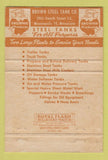Matchbook Cover - Brown Steel Tank Trailer trucking Minneapolis MN 40 Strike