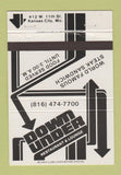 Matchbook Cover - Down Under Restaurant Kansas City MO 40 Strike