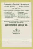 Matchbook Cover - Woodward Glass Company Redford Detroit MI 40 Strike