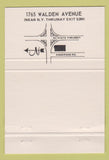Matchbook Cover - Buffalo Spring and Equipment Buffalo NY 40 Strike