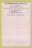 Matchbook Cover - Buck Stove Wood Stove Firebox Mechanicsville VA 40 Strike