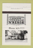 Matchbook Cover - Buszka Funeral Home Buffalo NY 40 Strike