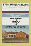 Matchbook Cover - Byrn Funeral Home Mayfield KY #2 40 Strike