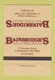 Matchbook Cover - Bainbridge's North Chelmsford MA 40 Strike