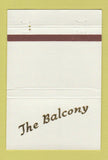 Matchbook Cover - The Balcony Ridglea Fort Worth TX restaurant 40 Strike