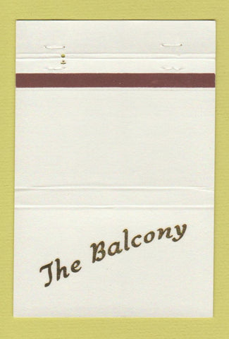 Matchbook Cover - The Balcony Ridglea Fort Worth TX restaurant 40 Strike