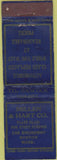 Matchbook Cover - Millen  and  Hart Co Boston MA Lion 30's