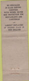 Matchbook Cover - Millen  and  Hart Co Boston MA Lion 30's