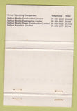 Matchbook Cover - Balfour Beatty Group Construction Surrey England UK 40 Strike