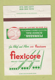 Matchbook Cover - Flexicore Concrete Floor Roof Beloit WI 40 Strike