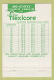 Matchbook Cover - Flexicore Concrete Floor Roof Beloit WI 40 Strike