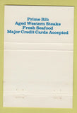 Matchbook Cover - Maverick Restaurant Harrisburg PA 40 Strike