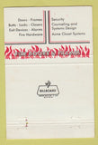 Matchbook Cover - MB Doors Hardware St Louis MO WEAR 40 Strike