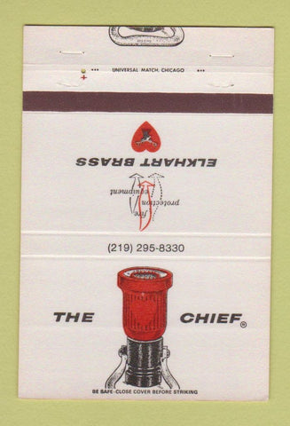 Matchbook Cover - Elkhart Brass The Chief 40 Strike