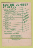 Matchbook Cover - Elston Lumber Company Marietta OH 40 Strike