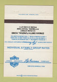 Matchbook Cover - Insurance Erman Smith Funeral Home Pittsburg TX 40 Strike