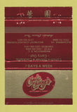 Matchbook Cover - Charlie Chiang's Chinese Washington DC Westmont IL 40 Strike