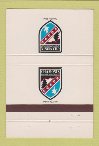 Matchbook Cover - Chamonix Groupe and Chalet Park City UT 40 Strike