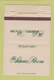 Matchbook Cover - Adams Room Hay Adams Hotel Washington DC 40 Strike