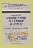 Matchbook Cover - Anthony's Restaurant New Haven CT 40 Strike