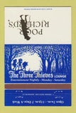 Matchbook Cover - Poor Richards Three Thieves Lounge Springfield VA 40 Strike