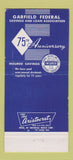 Matchbook Cover - Garfield Federal Savings Philadelphia PA 1957 30 Strike