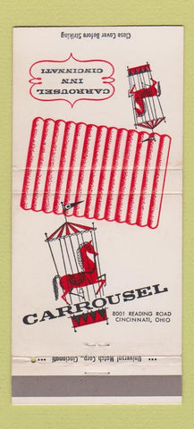 Matchbook Cover - Carousel Inn Cincinnati OH 30 Strike
