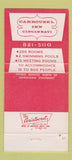 Matchbook Cover - Carousel Inn Cincinnati OH 30 Strike