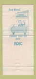 Matchbook Cover - Bank of Services and Trusts Dallas TX 30 Strike