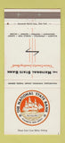 Matchbook Cover - National State Bank Elizabeth NJ 30 Strike